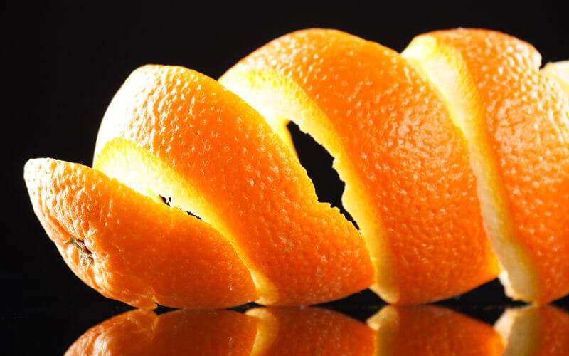 Las cáscaras de la naranja…